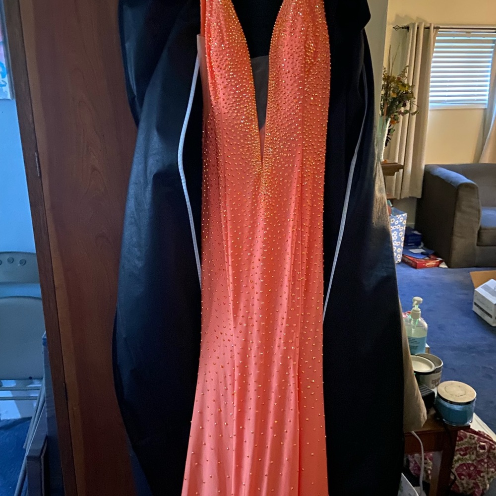 Jonathan Kayne Orange Prom Dress worn once